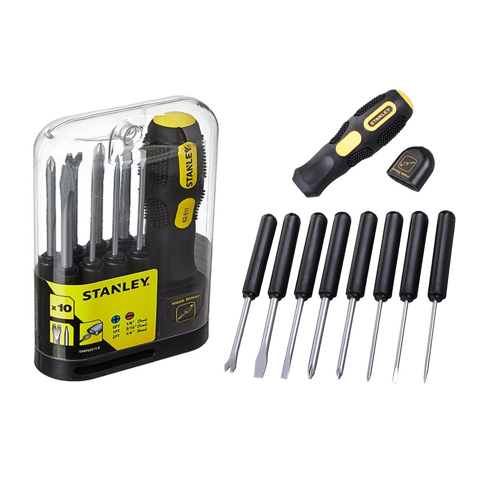 Bộ tua vít 9 đầu có từ Stanley STHT62511-8