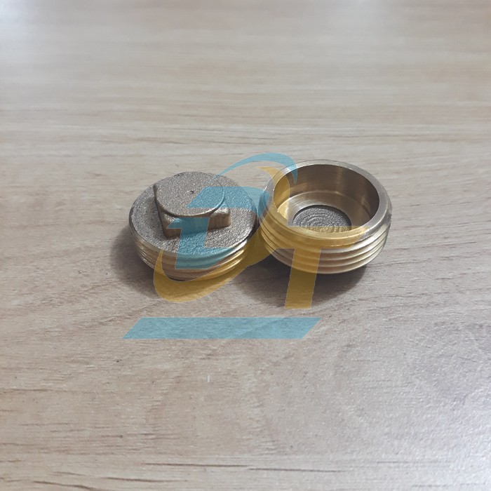 Nắp bít ren ngoài đồng thau phi 27