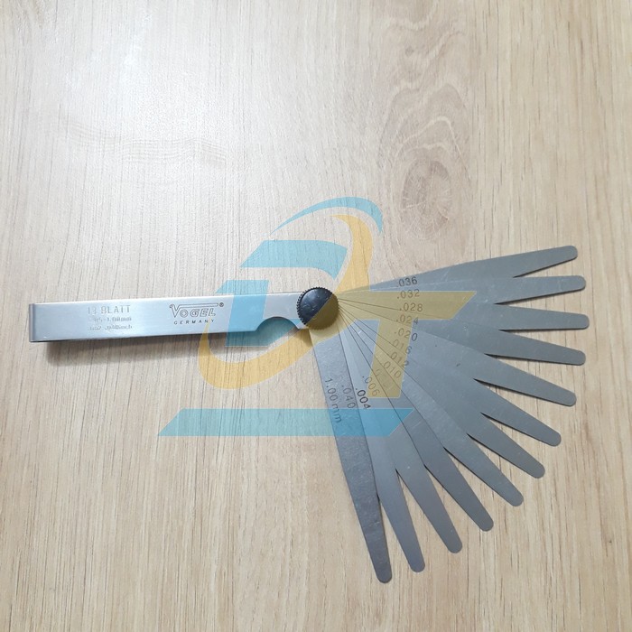 Thước căn lá đo khe hở 13 lá 0.05-1.00mm Vogel 411005