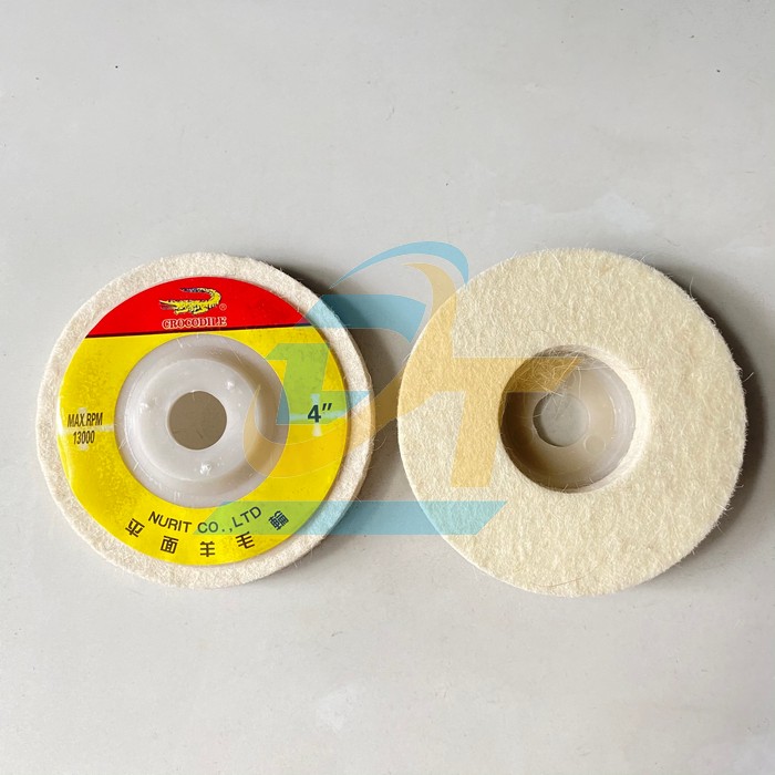 Nỉ trắng đánh bóng 4"/100mm Nurit (loại mỏng)