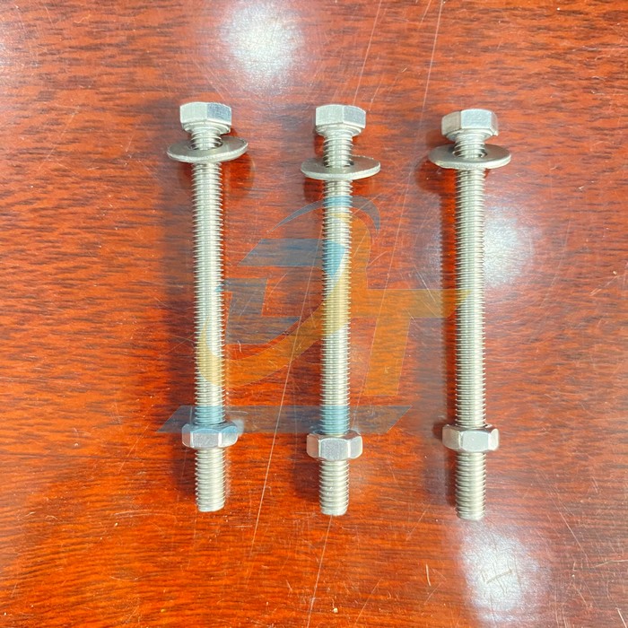 Bộ bulong + tán + long đền inox 304 M5x60