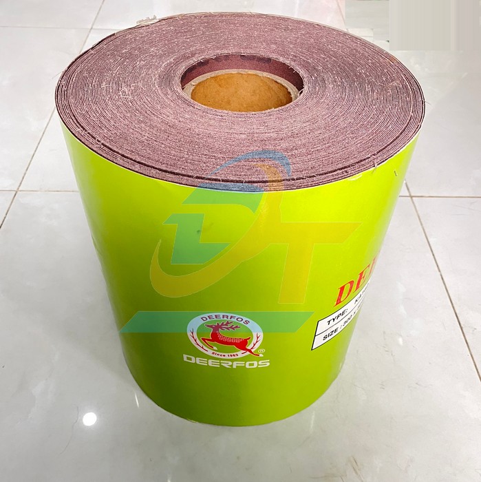 Giấy nhám cuộn loại mềm 50 yard khổ 300mm DEERFOS KA162-P60