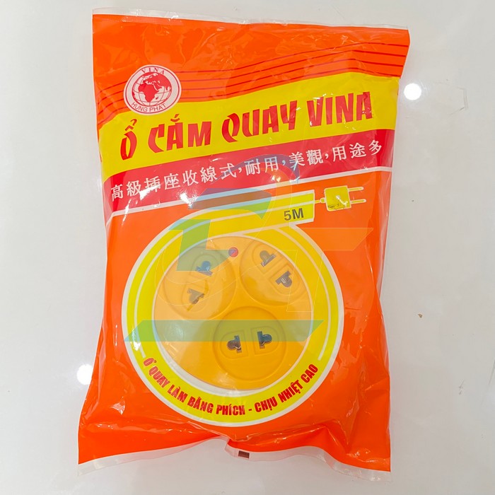 Ổ cắm quay dây 5m VINA