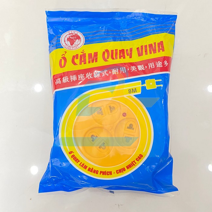 Ổ cắm quay dây 8m VINA