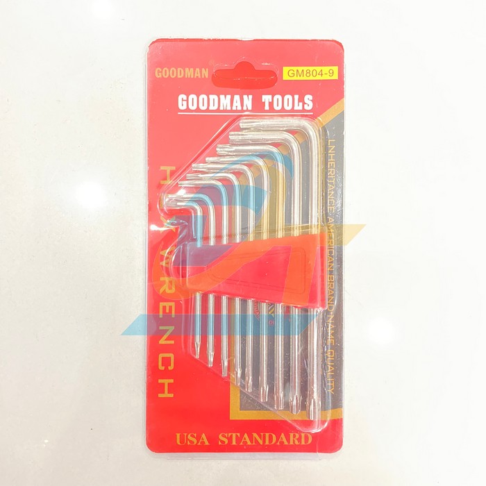 Bộ lục giác hoa thị 9 chi tiết Goodman GM804-9