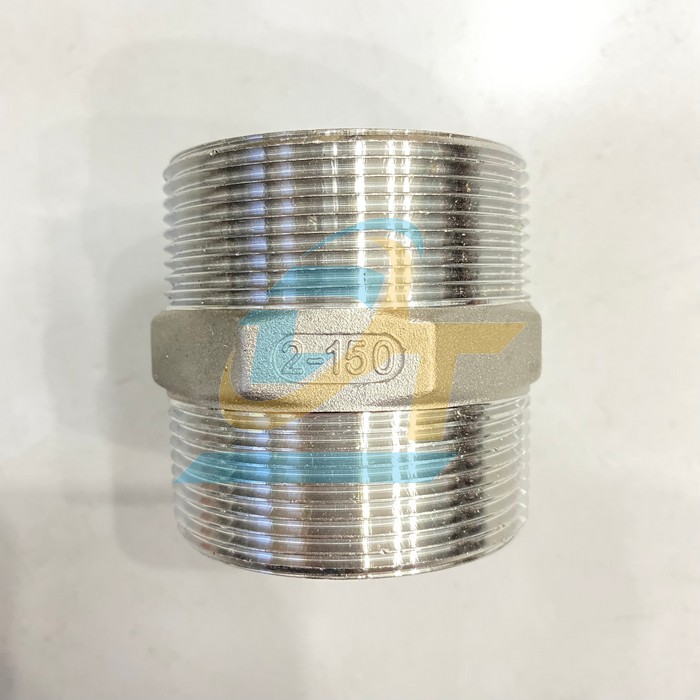 Nối 2 đầu ren ngoài (kép ren) inox 304 DN50 - Phi 60