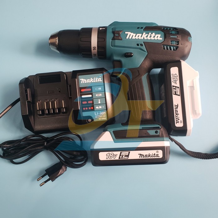 Máy khoan vặn vít dùng pin 18V Makita HP488DWE