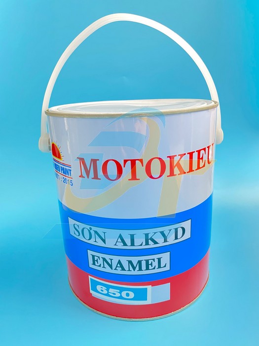 Sơn dầu Alkyd bóng màu xanh 650 Moto Kiều