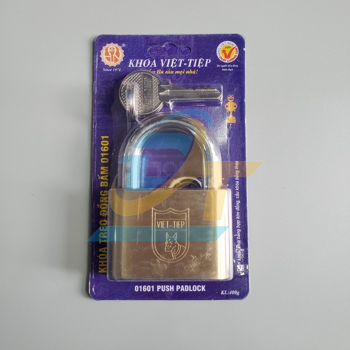 Khóa treo đồng bấm Việt Tiệp 01601