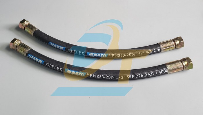 Ống tuy ô thủy lực GPFLEX 1/2"x440mm bấm 2 đầu ren trong 21 côn lồi