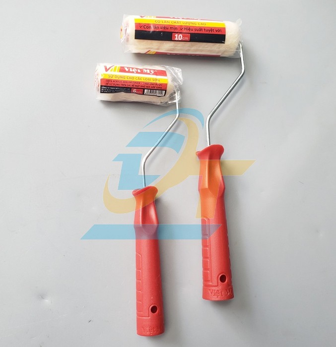 Cọ lăn chỉ mini cán đỏ Việt Mỹ 10cm