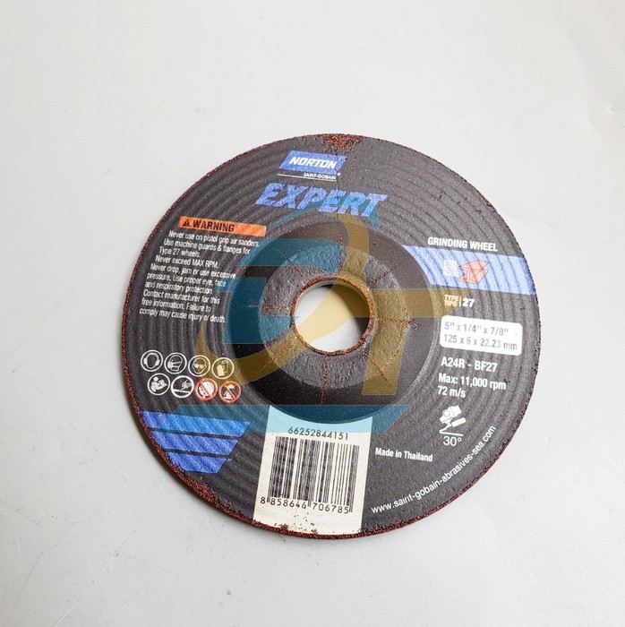 Đá mài 125x6.0x22.23 Norton Expert A24R-BF27