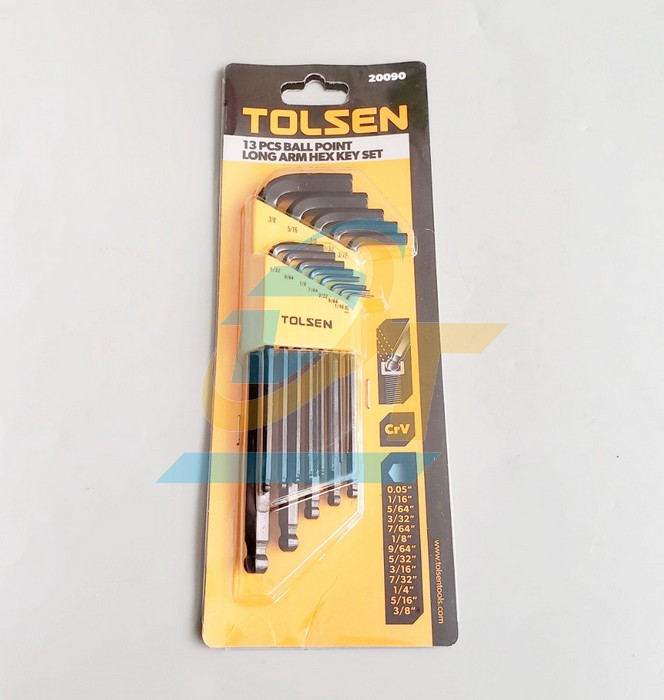 Bộ lục giác đầu bi 13 cây hệ inch Tolsen 20090