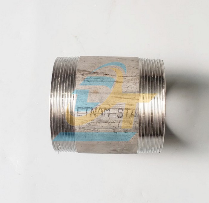 Ống 1 tấc inox 304 hai đầu ren ngoài DN65 - Phi 76
