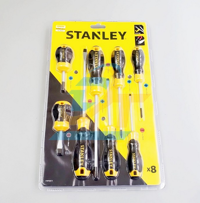 Bộ tua vít dẹp và bake 8 cây Stanley STMT66673