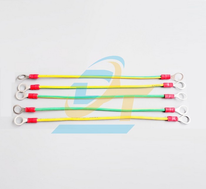 Dây nhảy tiếp địa 1.5mm2 x L200mm bấm cos 2 đầu RV 1.25-8