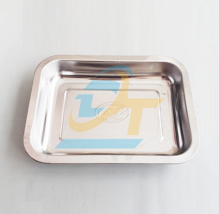 Khay inox 201 chữ nhật 200x270x45mm
