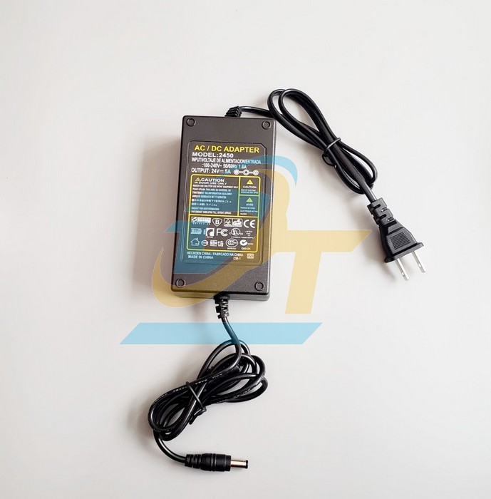 Nguồn Adapter 24V-5A đầu DC 5.5x2.1mm