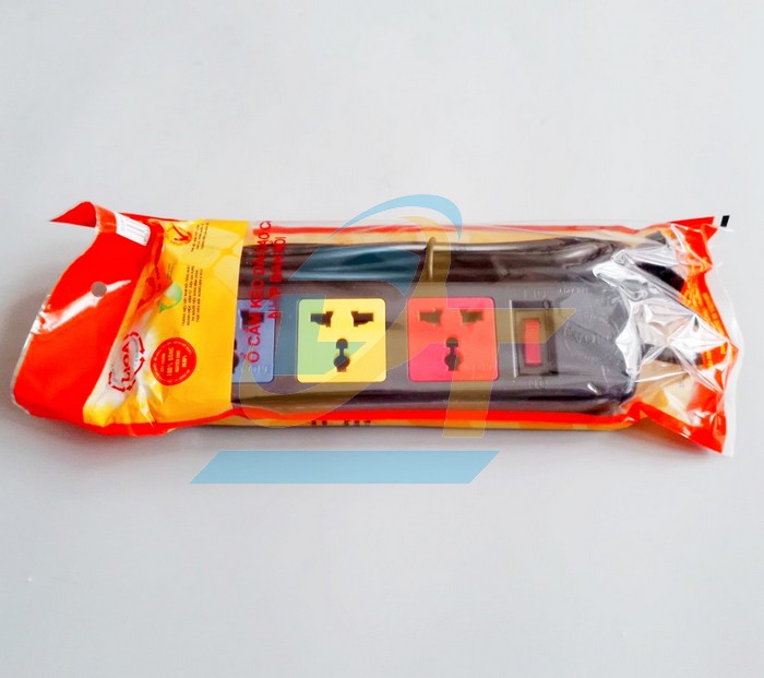 Ổ cắm 3 lỗ 3 chấu, dây dài 3m Lioa 3D32N (Màu đen)