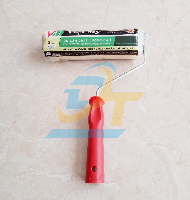 Cọ lăn cán đỏ Việt Mỹ 21cm