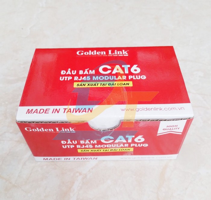 Đầu bấm mạng RJ45 Cat.6 UTP Golden Link P8- 001TW