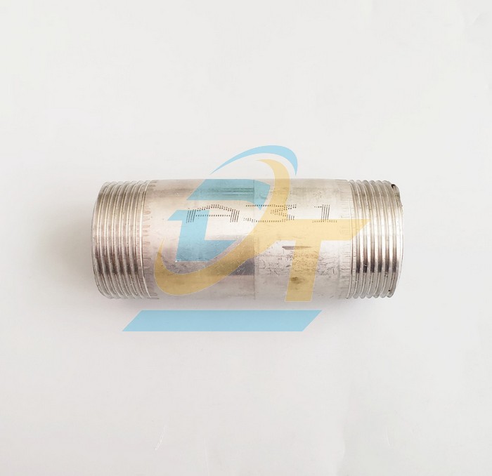 Ống 1 tấc inox 304 hai đầu ren ngoài DN40 - Phi 49