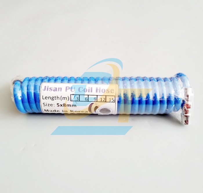 Dây hơi PU xoắn Jisan 3 mét 8x5mm