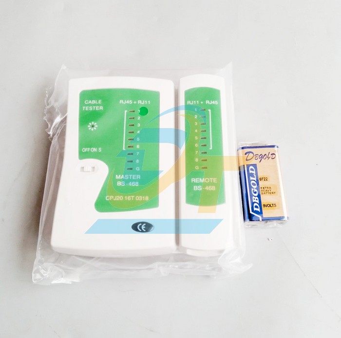 Bộ test cáp mạng 468 RJ45+RJ11 (kèm pin)