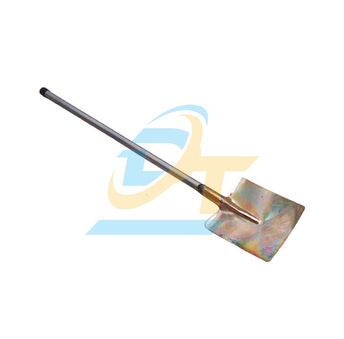 Xẻng vuông vàng 27x23cm hàn cán sắt 1m