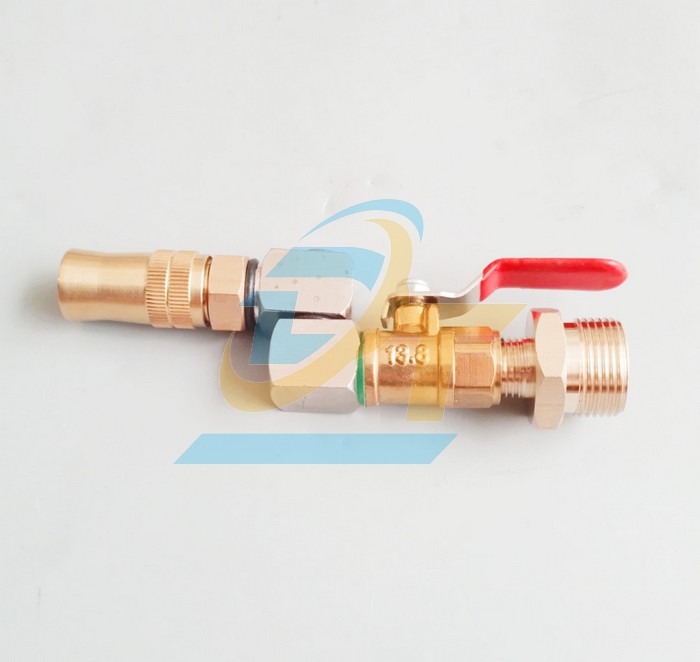 Béc xịt rửa máy lạnh ren ngoài 14mm xoay 360 độ có chỉnh tia