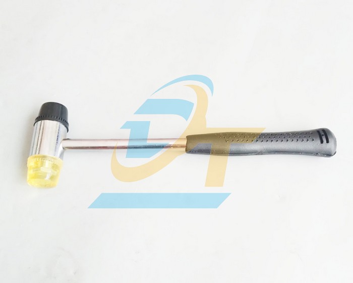 Búa cao su 2 đầu vàng đen 30mm