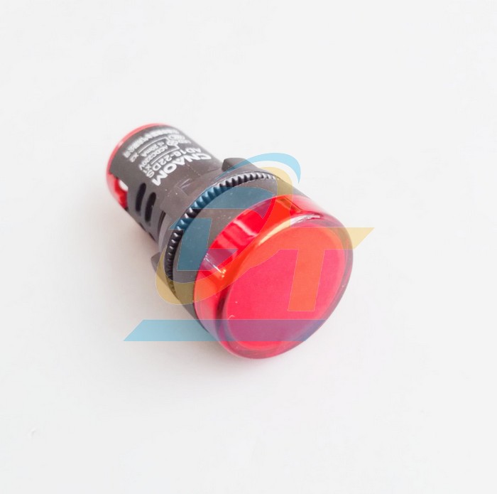 Đèn báo pha 220V phi 22 màu đỏ AD16-22DS
