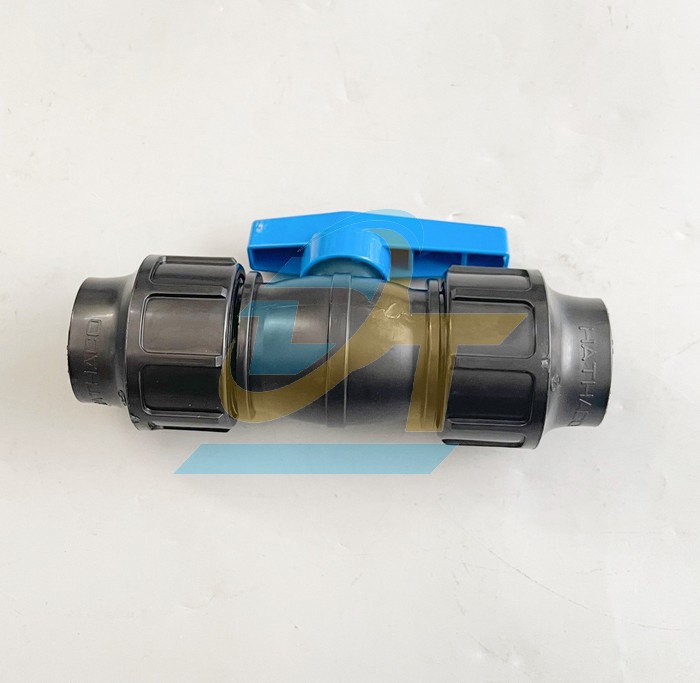 Van PP 2 đầu rắc co HDPE 63