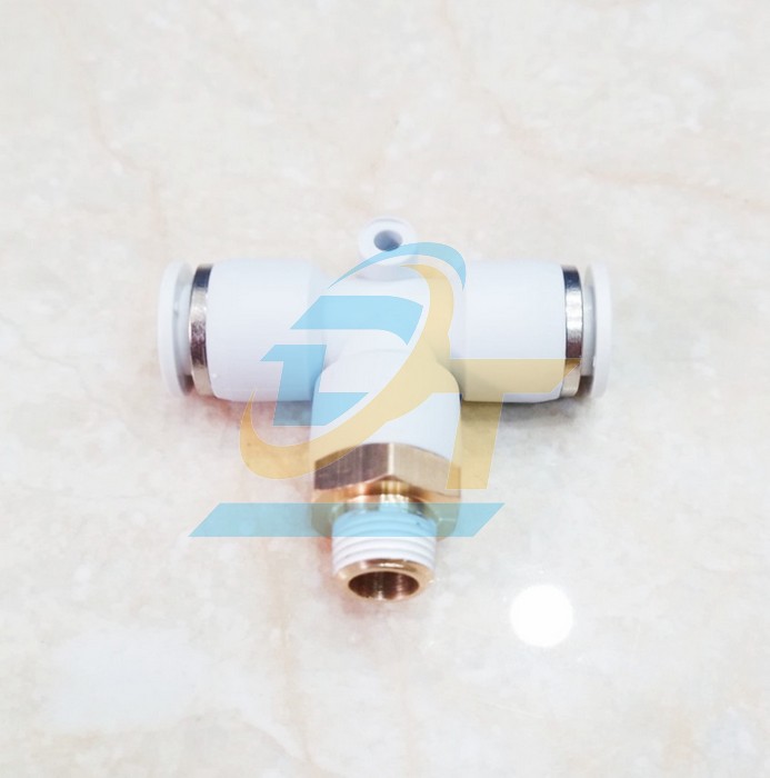 Đầu nối hơi chữ T phi 8 - Ren ngoài 9.6mm STNC YPB8-01
