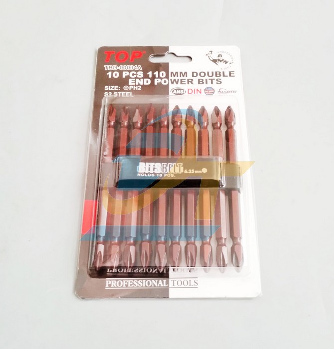 Mũi vít 2 đầu nâu dài PH2x110mm TOP TBD-00034A