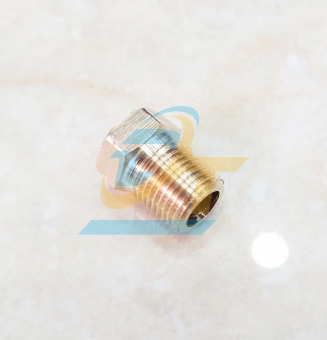 Nắp bít ren ngoài đồng thau 1/8" - 9.6mm