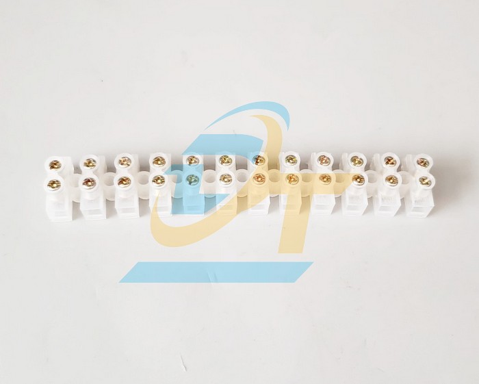 Domino nhựa trắng 12 cặp cực 5A 6mm2