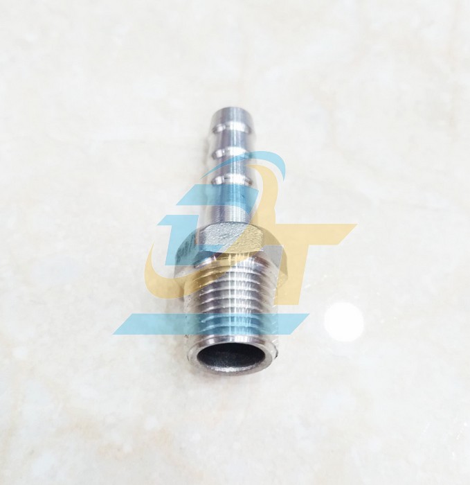 Nối inox 304 ren ngoài 13 - đuôi chuột 8mm