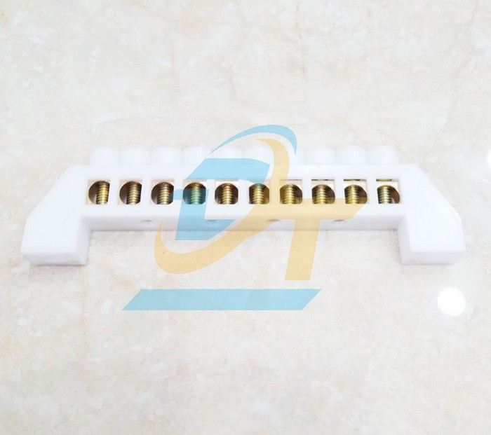 Thanh trung tính nối đất 10P đế nhựa trong