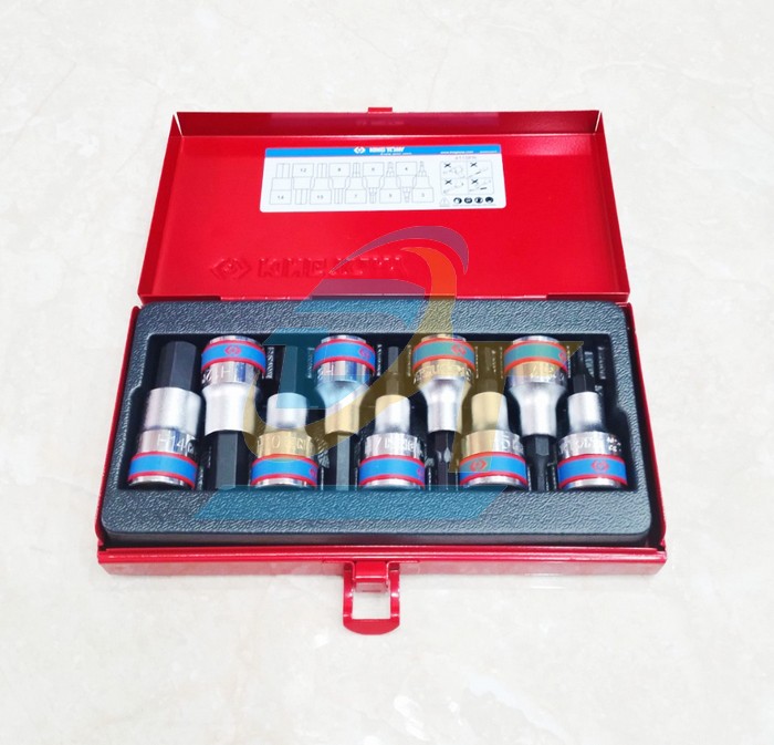 Bộ  tuýp lục giác 1/2" 9 chi tiết 3-14mm Kingtony 4110PR