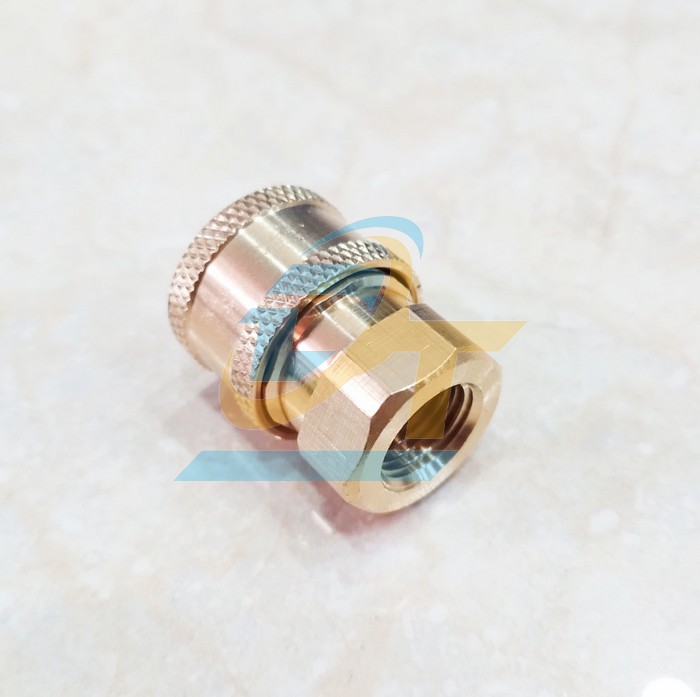 Khớp nối nhanh béc xịt máy rửa xe 1/4" - Ren trong 13mm (Đầu cái)