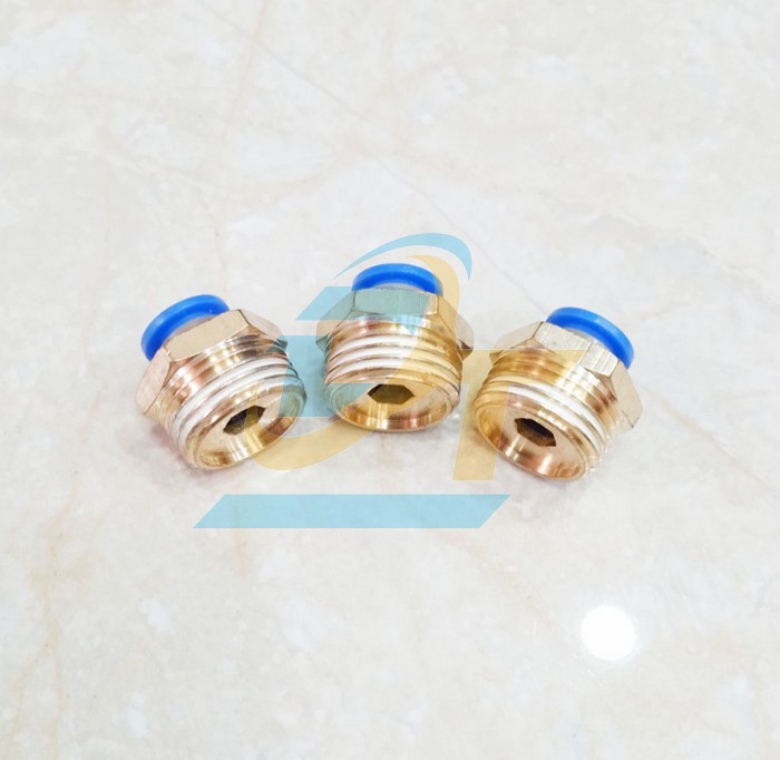 Đầu nối hơi thẳng ren ngoài 21 ống 8 China PC8-04