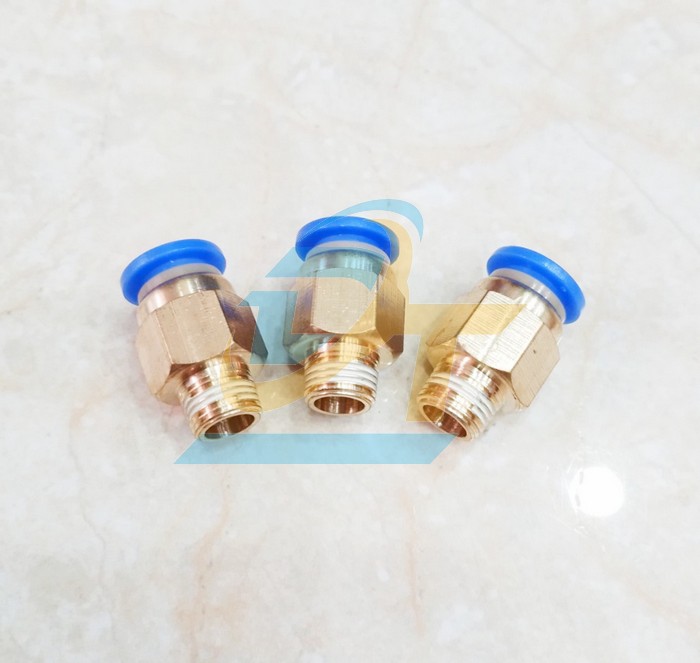 Đầu nối hơi thẳng ren ngoài 9.6 ống 8 China PC8-01