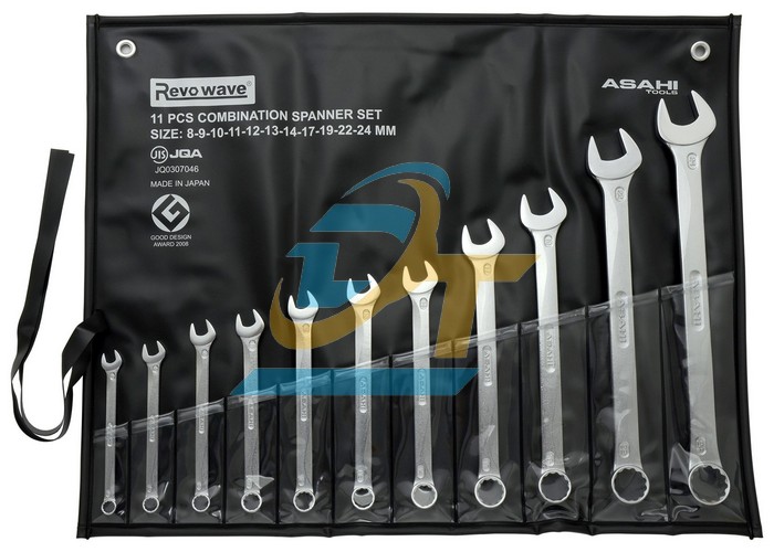 Bộ cờ lê vòng miệng 11 chi tiết Asahi 1011M-1-CL