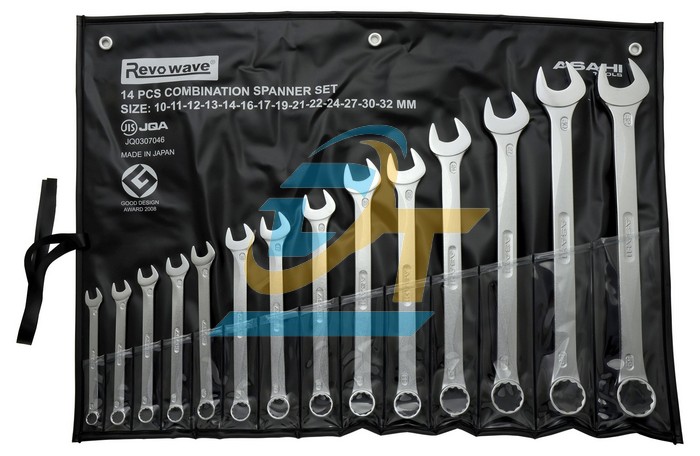 Bộ cờ lê vòng miệng 14 chi tiết Asahi 1014M-3-CL