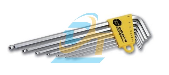 Bộ lục giác bi loại dài 1.5-6mm Asahi AQKS710