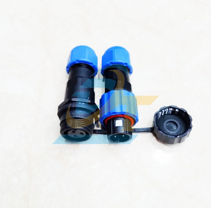 Đầu nối dây chống nước 3 chân thẳng (Đực + Cái) SP13-3P