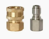 Khớp nối nhanh béc xịt máy rửa xe - Ren 17mm (Đực - Cái)
