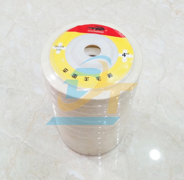 Nỉ trắng đánh bóng 4"/100mm Cá sấu (loại mỏng)