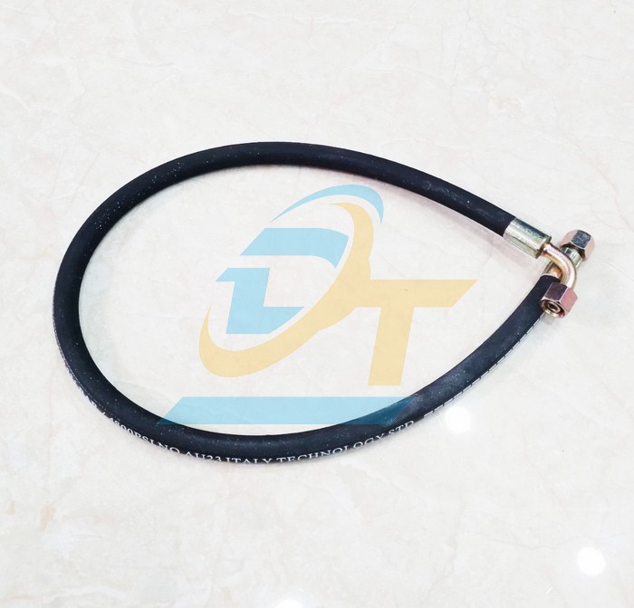 Ống tuy ô thủy lực 3/8"x1200mm bấm 2 đầu ren Đức 18 (1 đầu cốt cong)